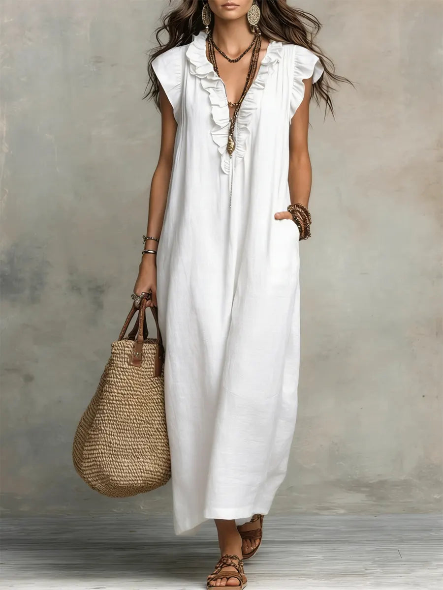 Sienna | Robe Maxi Bohème à Volants