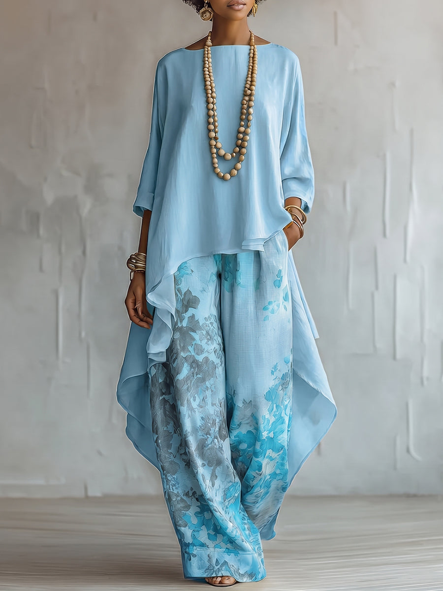 Guilia | Ensemble Imprimé Floral Artistique Élégant