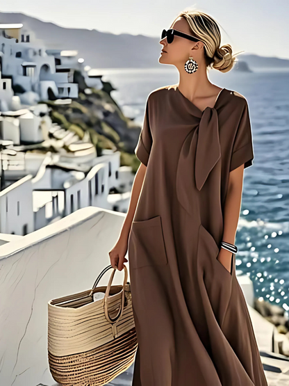 Ella | Robe Élégante avec Poches de Plage