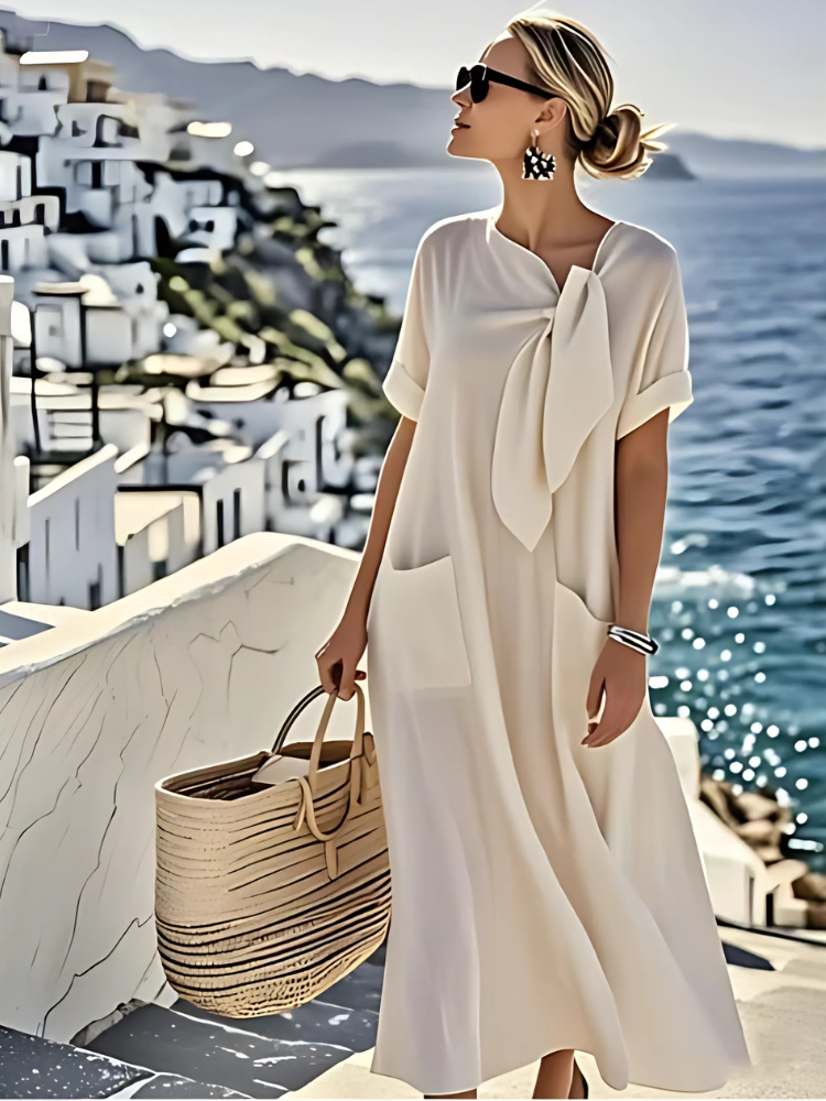 Ella | Robe Élégante avec Poches de Plage