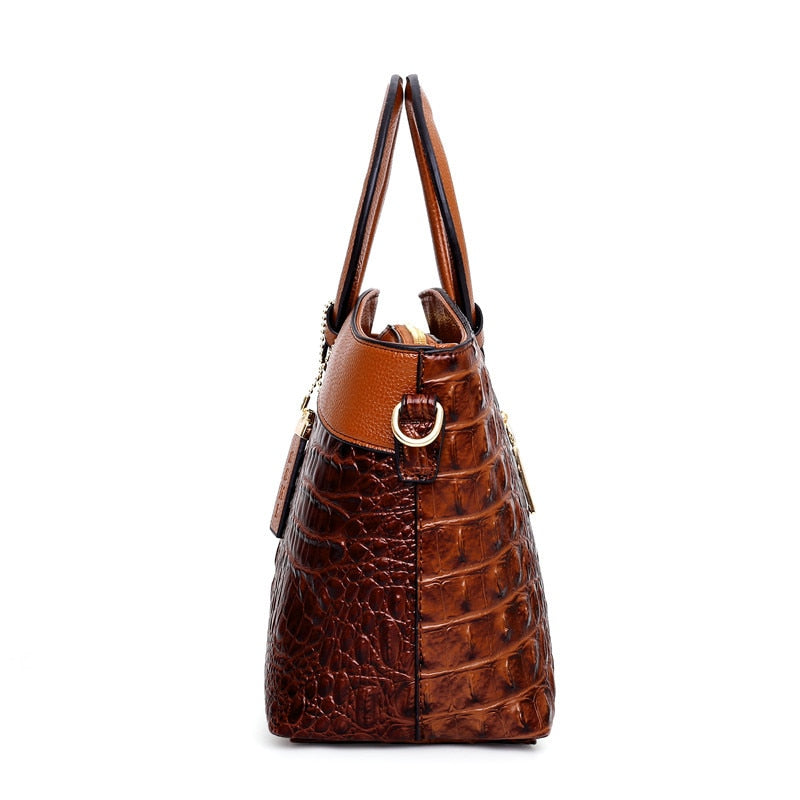Oriana - Sac à Main Crocodile avec Dégradé Rétro