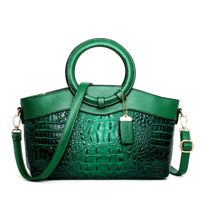 Oriana - Sac à Main Crocodile avec Dégradé Rétro