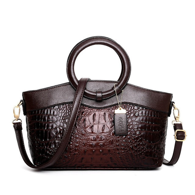 Oriana - Sac à Main Crocodile avec Dégradé Rétro