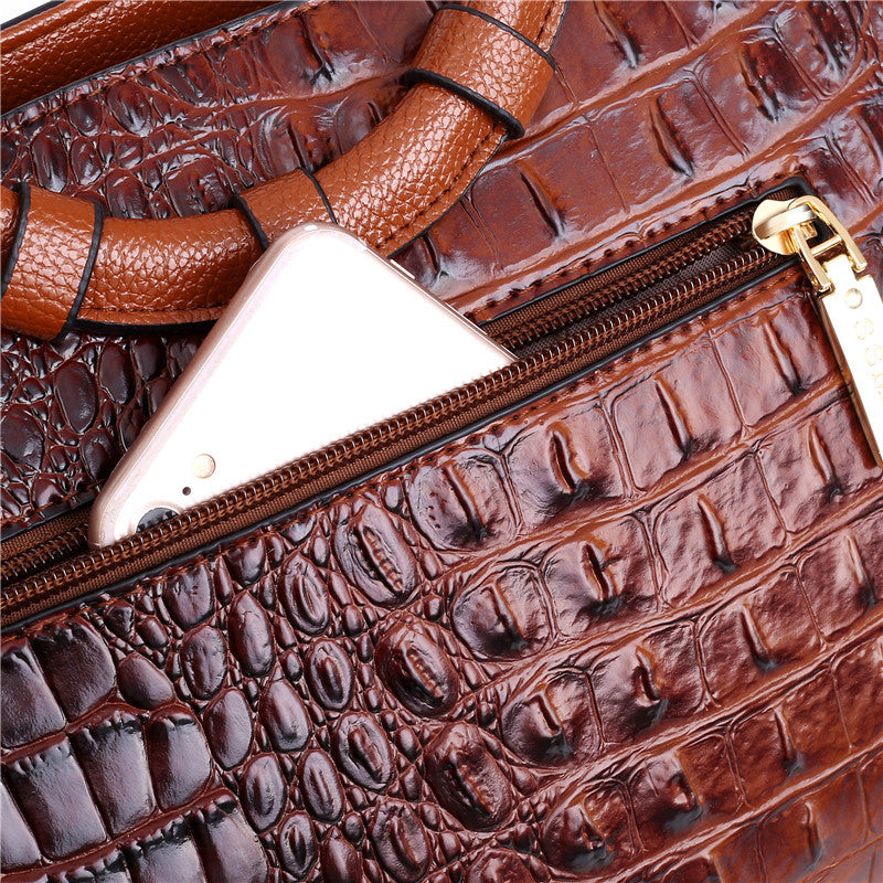 Oriana - Sac à Main Crocodile avec Dégradé Rétro
