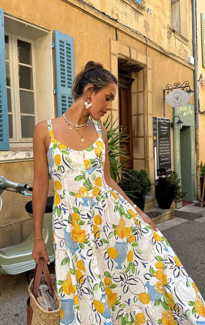 Robe Midi Citron de Marseille