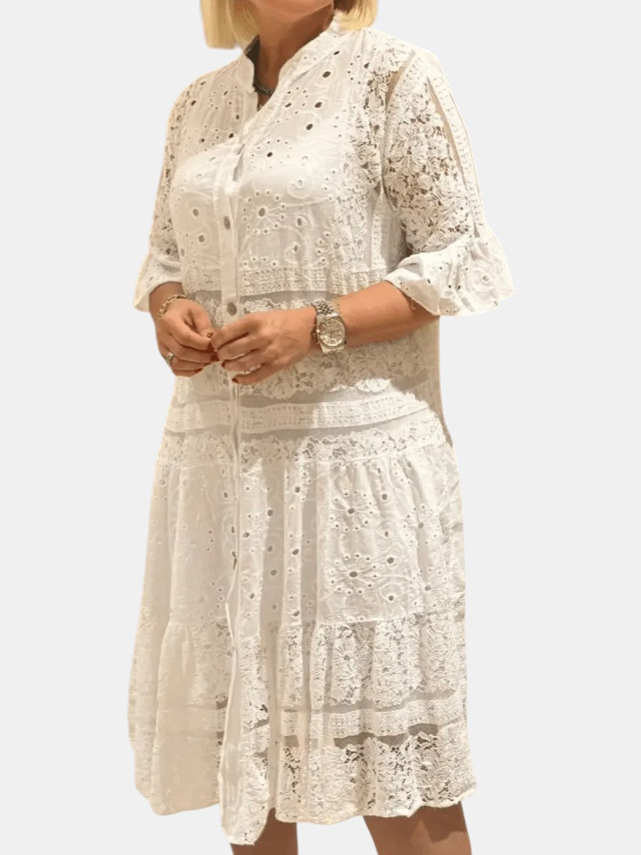 Cherylann™ | Robe Midi Fleurie
