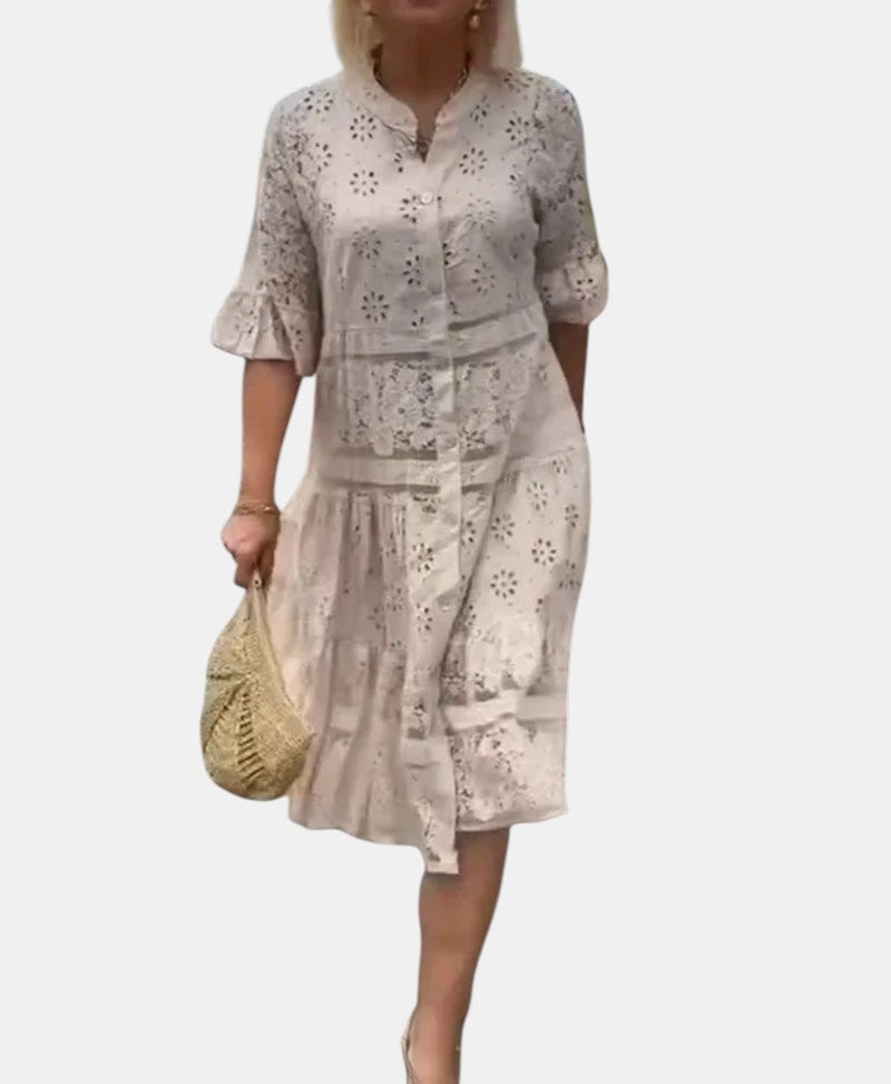 Cherylann™ | Robe Midi Fleurie