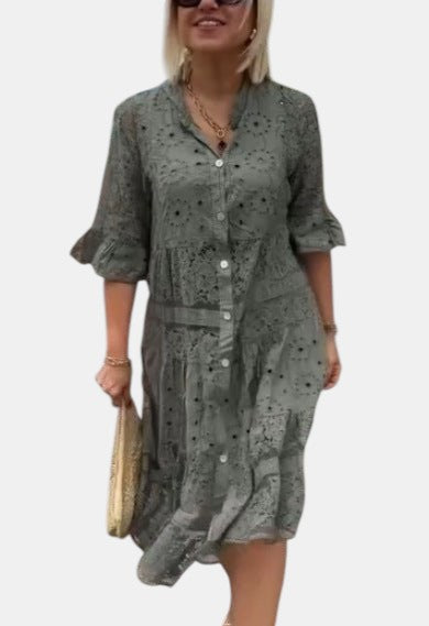 Cherylann™ | Robe Midi Fleurie
