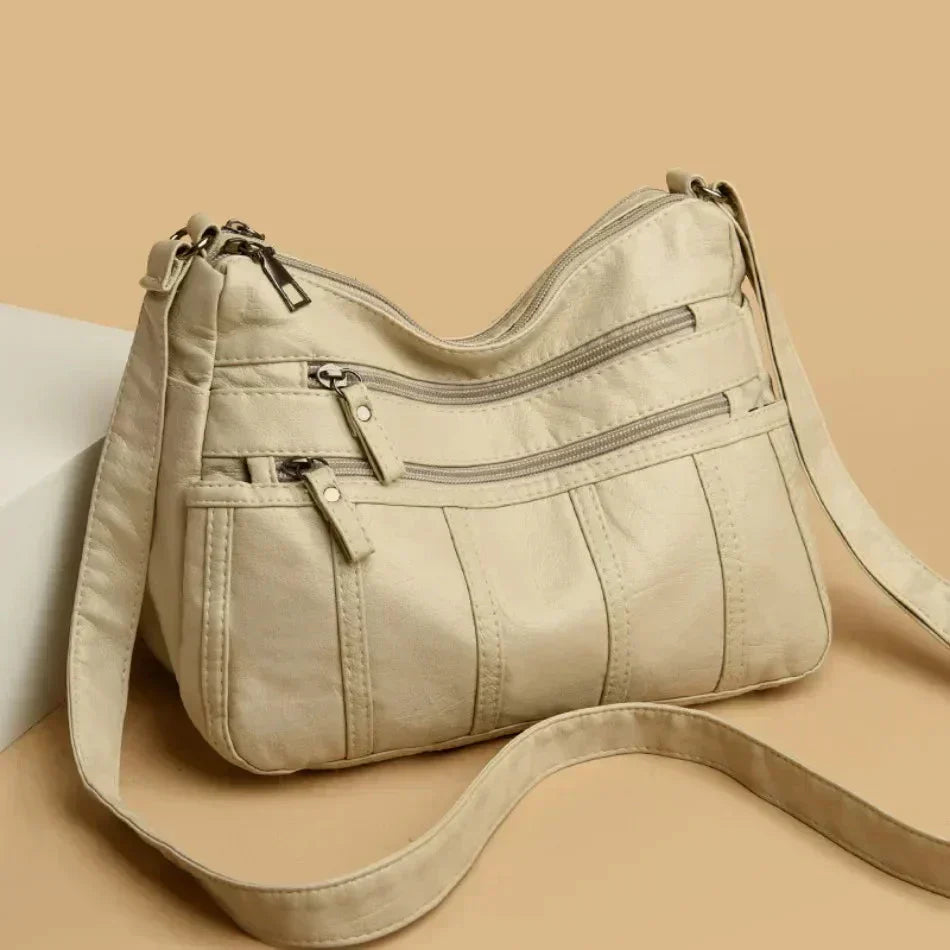 Oriana | Sac à Poche Multi-Couche en Cuir PU de Luxe