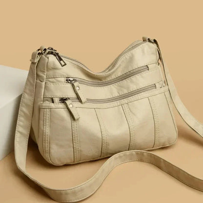 Oriana | Sac à Poche Multi-Couche en Cuir PU de Luxe