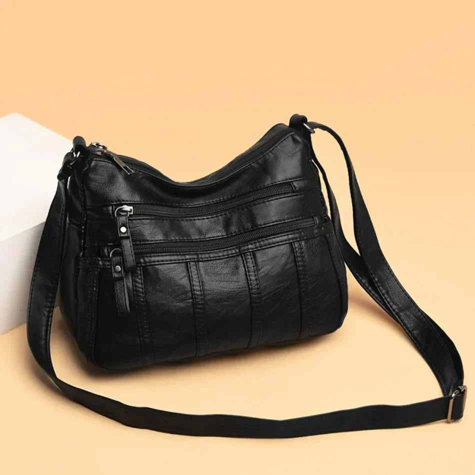 Sac à Bandoulière en Cuir Souple Nina