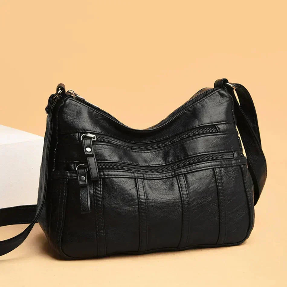 Oriana | Sac à Poche Multi-Couche en Cuir PU de Luxe