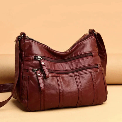 Oriana | Sac à Poche Multi-Couche en Cuir PU de Luxe