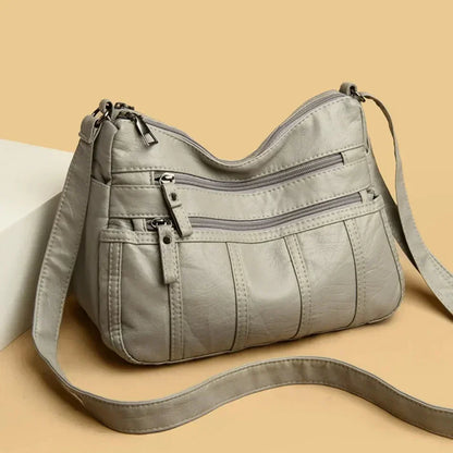 Sac à Bandoulière en Cuir Souple Nina