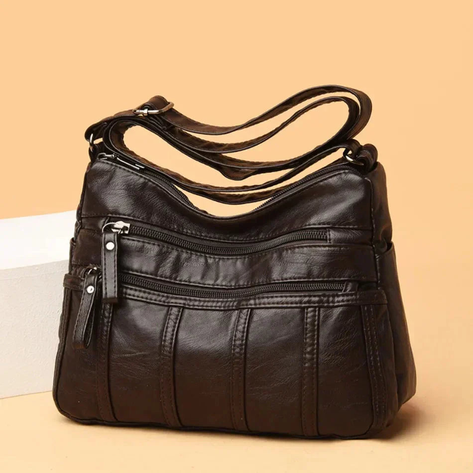 Sac à Bandoulière en Cuir Souple Nina