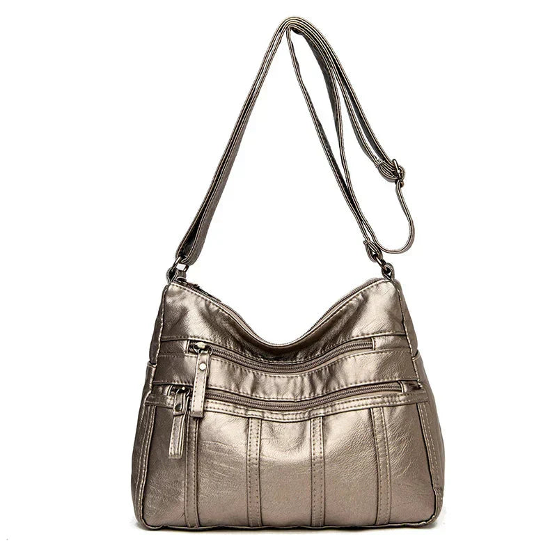 Oriana | Sac à Poche Multi-Couche en Cuir PU de Luxe
