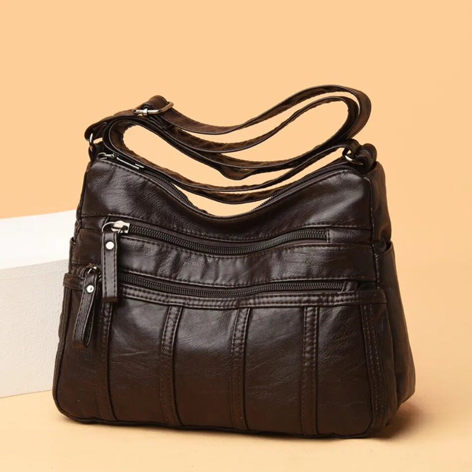 Oriana | Sac à Poche Multi-Couche en Cuir PU de Luxe