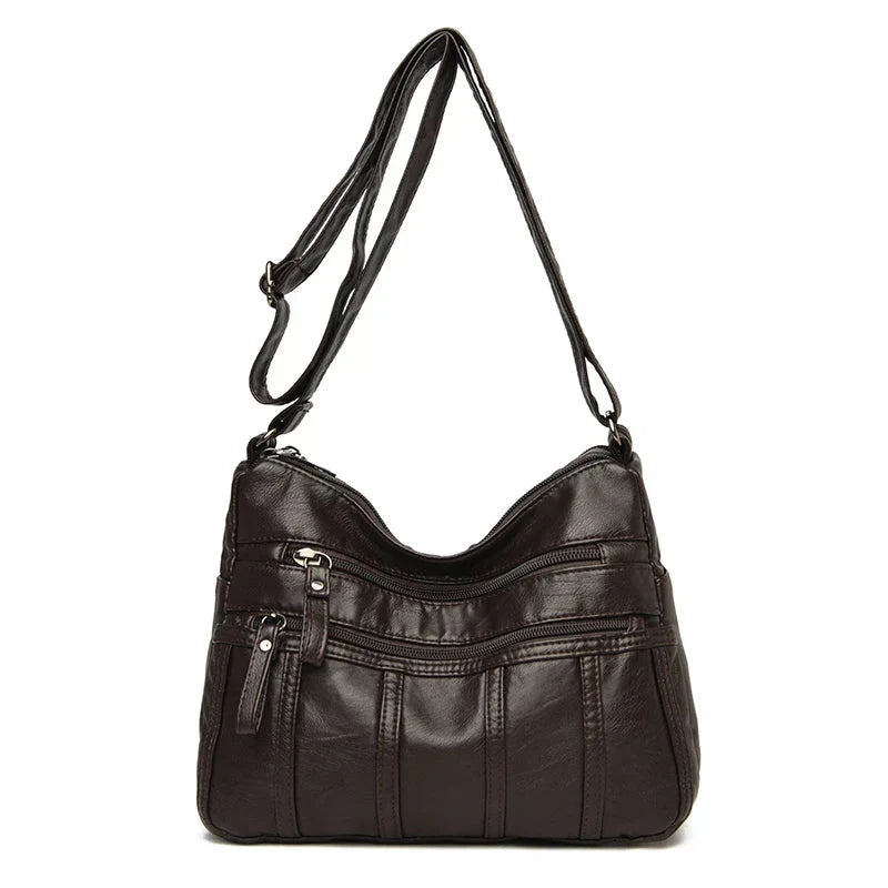 Sac à Bandoulière en Cuir Souple Nina