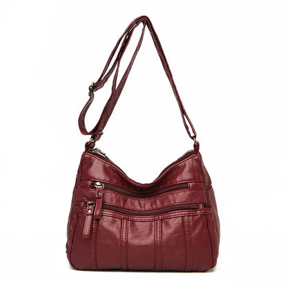 Sac à Bandoulière en Cuir Souple Nina