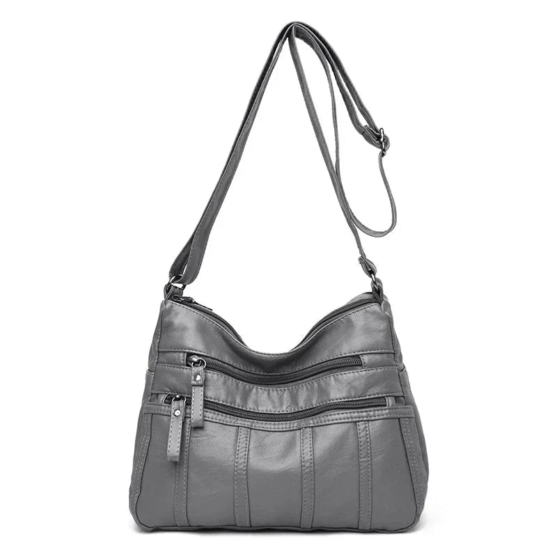 Sac à Bandoulière en Cuir Souple Nina