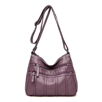 Sac à Bandoulière en Cuir Souple Nina