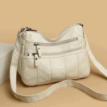 Sac à Bandoulière en Cuir Souple Nina