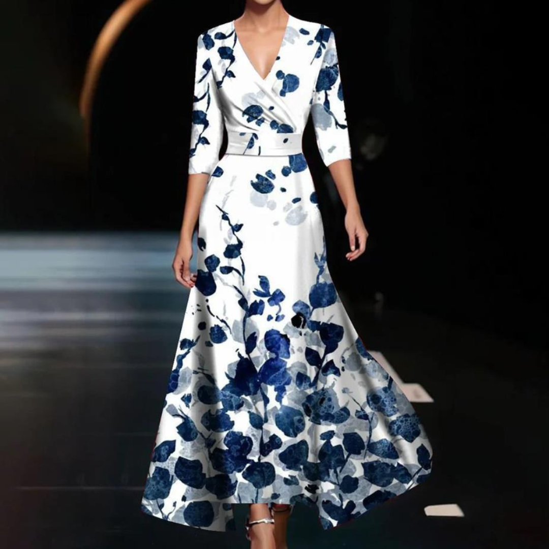 Yuna - Robe croisée à imprimé floral