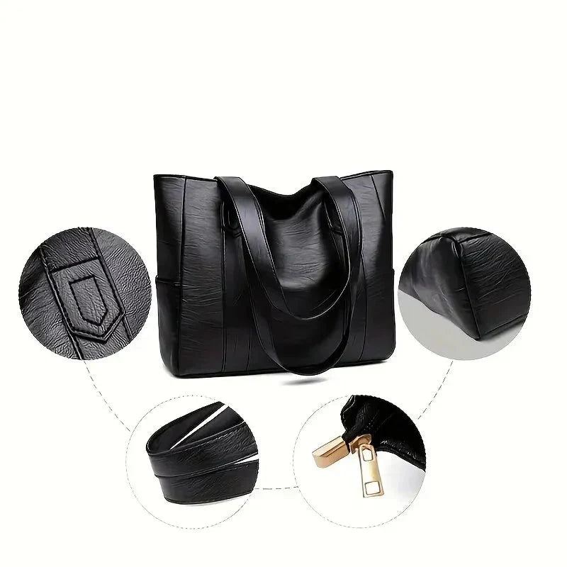 Xanthe | Sac Tote Vegan Classique de Grande Capacité