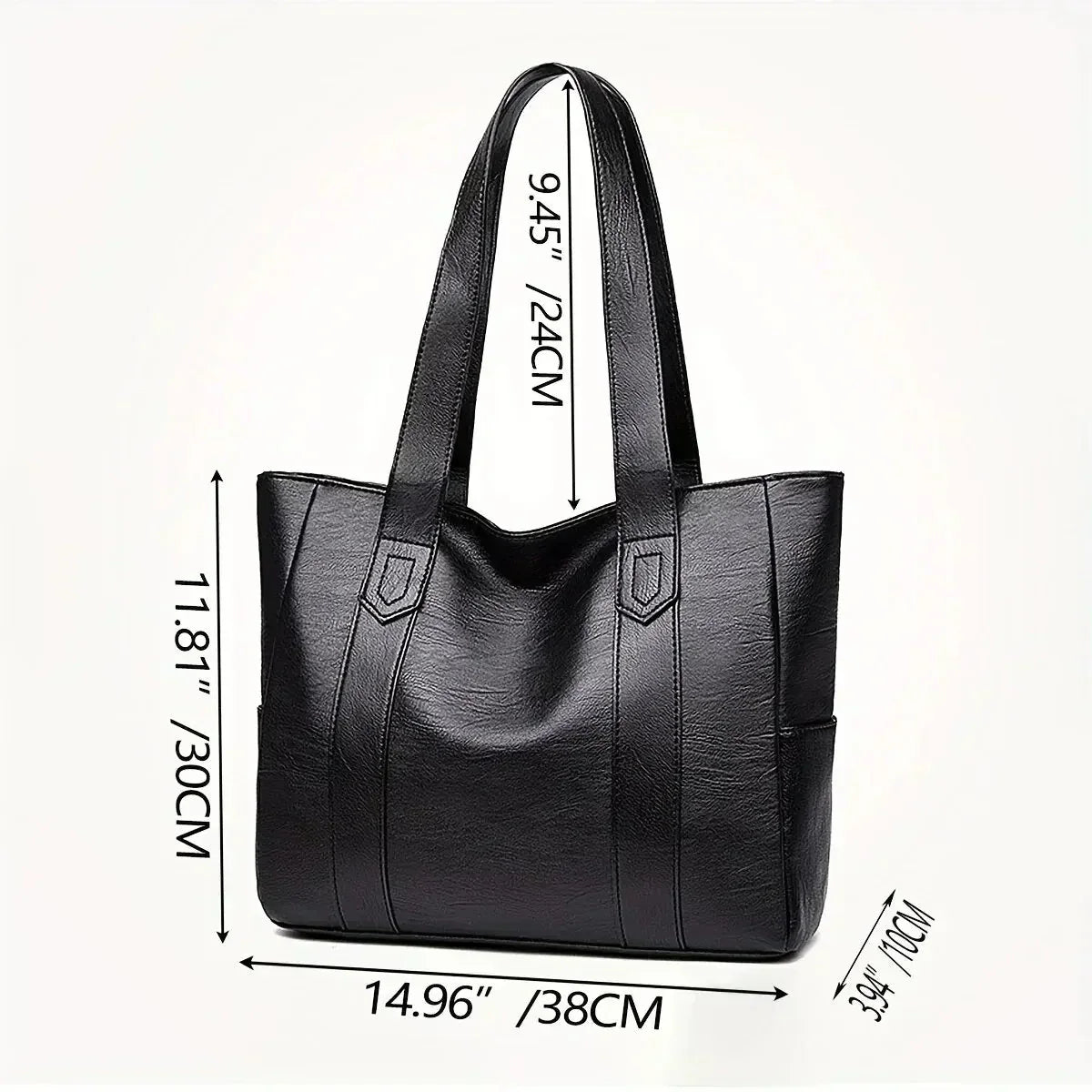 Xanthe | Sac Tote Vegan Classique de Grande Capacité