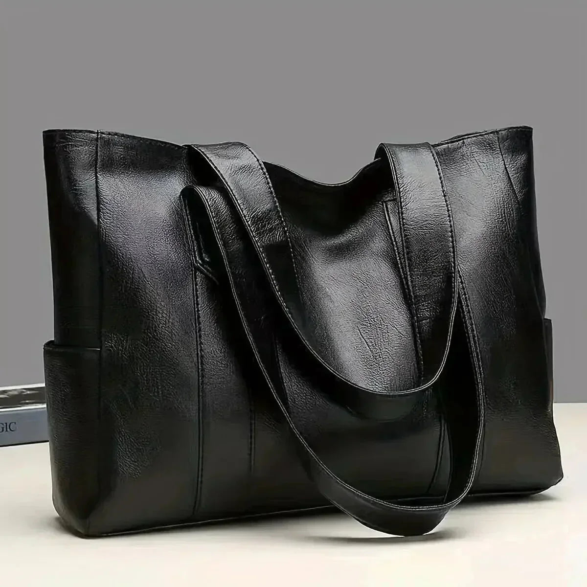 Xanthe | Sac Tote Vegan Classique de Grande Capacité