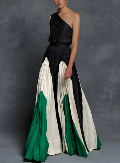 Leona – Robe maxi à épaules dénudées et coupe ample