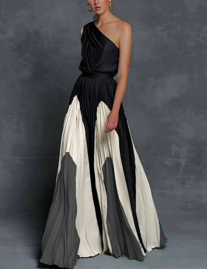 Leona – Robe maxi à épaules dénudées et coupe ample