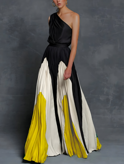 Leona – Robe maxi à épaules dénudées et coupe ample