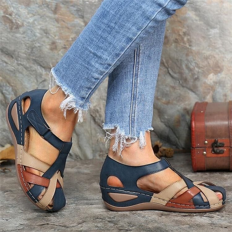 Vera - Sandale à Talon Wedge et Coussin