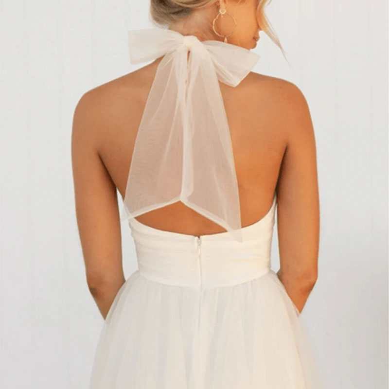 Robe Aria-Col Montant