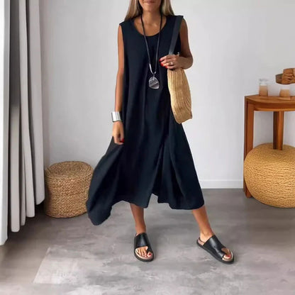 Noemi | Robe Casual Sans Manches avec Poches