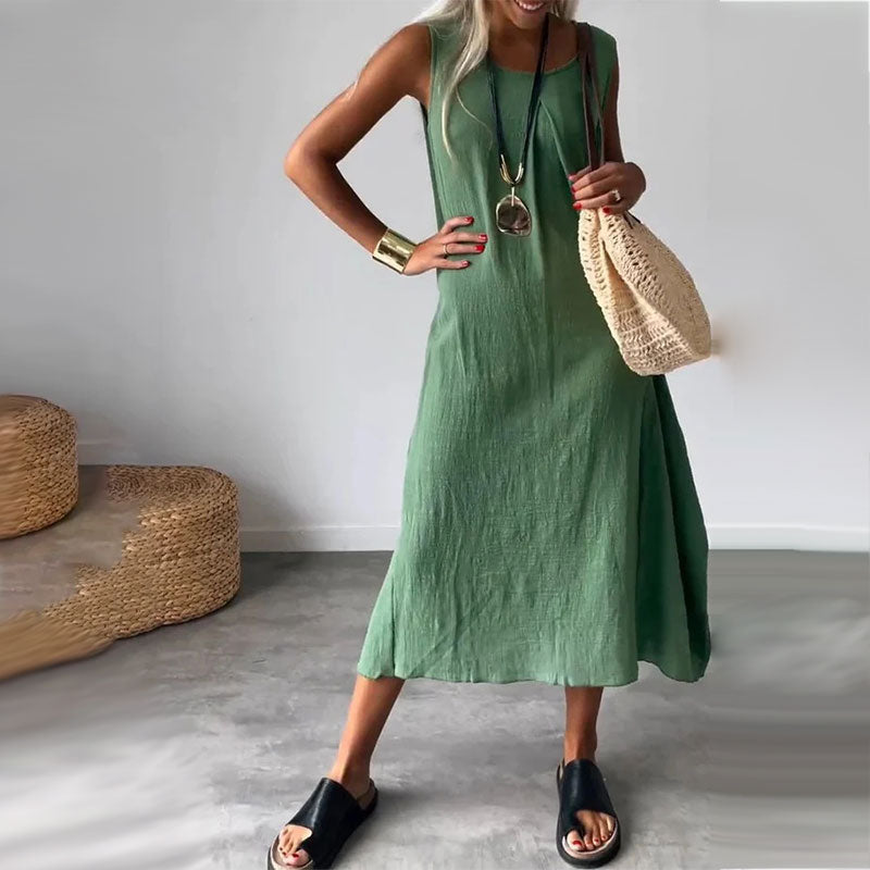 Noemi | Robe Casual Sans Manches avec Poches
