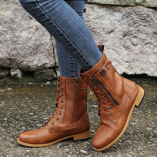 Félice - Bottes orthopédiques élégantes en cuir