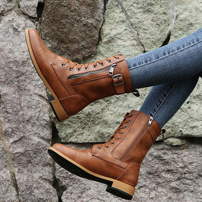 Félice - Bottes orthopédiques élégantes en cuir