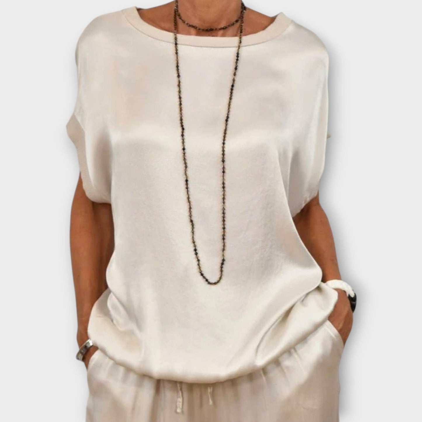 Ensemble Deux Pièces Satin Luxe