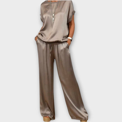 Ensemble Deux Pièces Satin Luxe