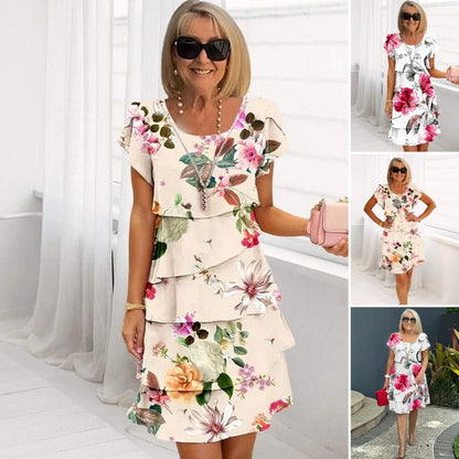 Lyra - Robe d'Élégance Florale Gracieuse