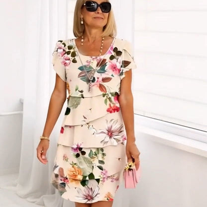 Lyra - Robe d'Élégance Florale Gracieuse