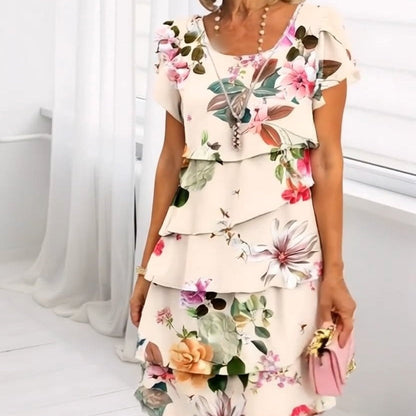 Lyra - Robe d'Élégance Florale Gracieuse