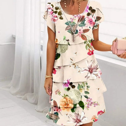 Lyra - Robe d'Élégance Florale Gracieuse
