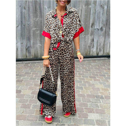 COLLINS – ENSEMBLE DE VÊTEMENTS LUXUEUX EN LEOPARD
