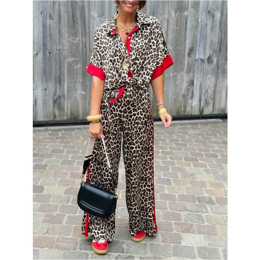 COLLINS – ENSEMBLE DE VÊTEMENTS LUXUEUX EN LEOPARD