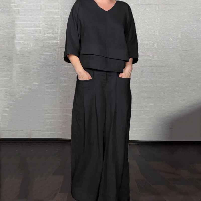 Clara | Ensemble Minimaliste Ample en Deux Pièces
