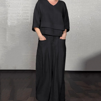 Clara | Ensemble Minimaliste Ample en Deux Pièces