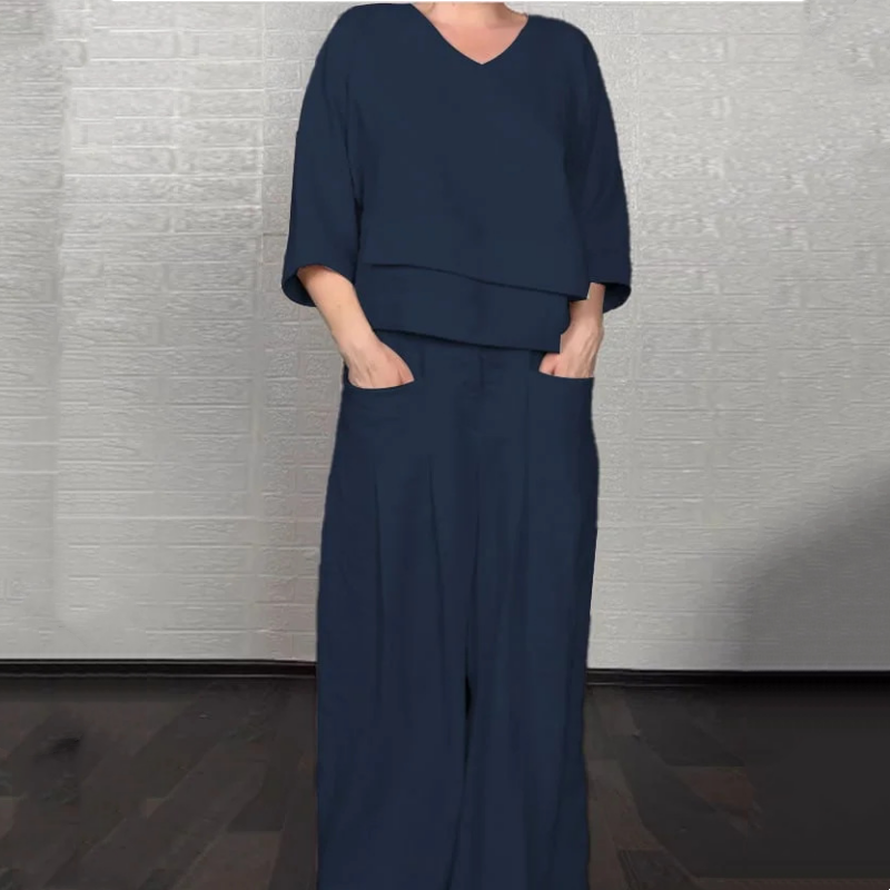 Clara | Ensemble Minimaliste Ample en Deux Pièces